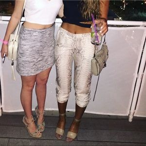 100% SILK DESIGNER SNAKE SKIN JOGGERS